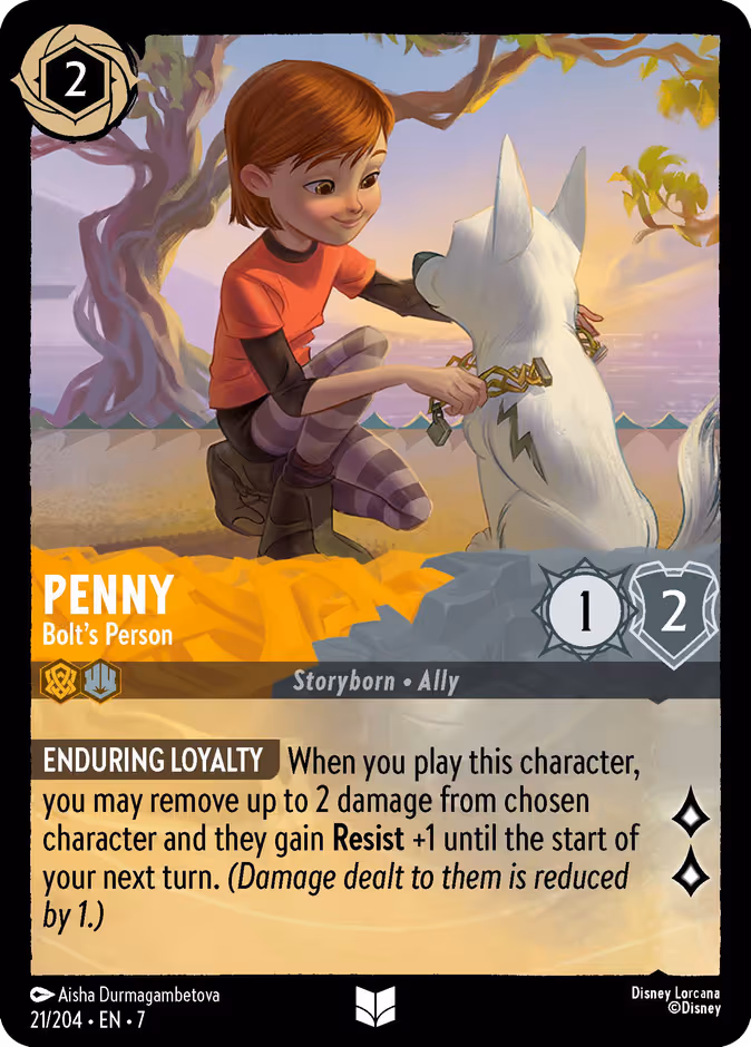 Penny - Bolt's Person Lorcana card (21/204, Archazia's Island)