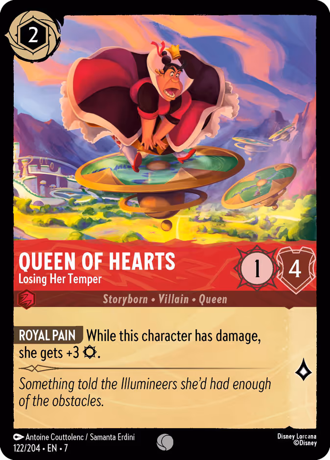 Queen of Hearts - Losing Her Temper Lorcana card (122/204, Archazia's Island)