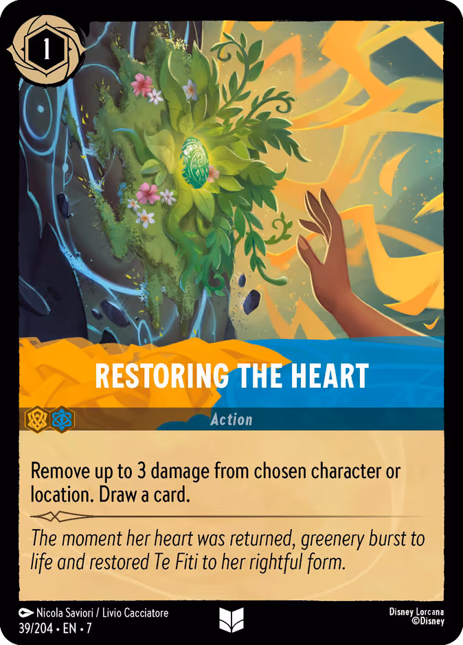 Restoring the Heart Lorcana card (39/204, Archazia's Island)