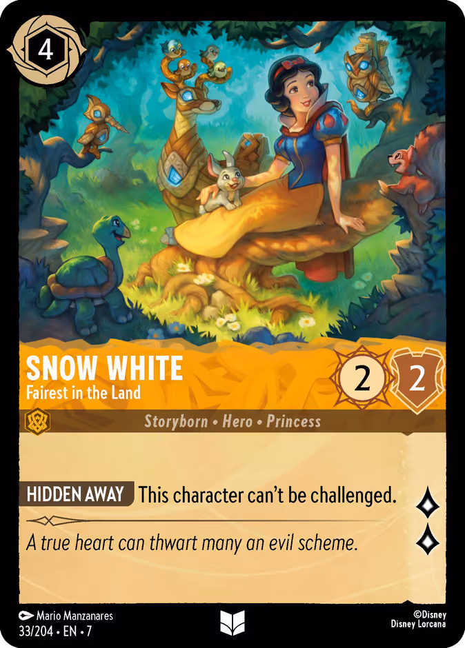 Snow White - Fairest in the Land Lorcana card (33/204, Archazia's Island)