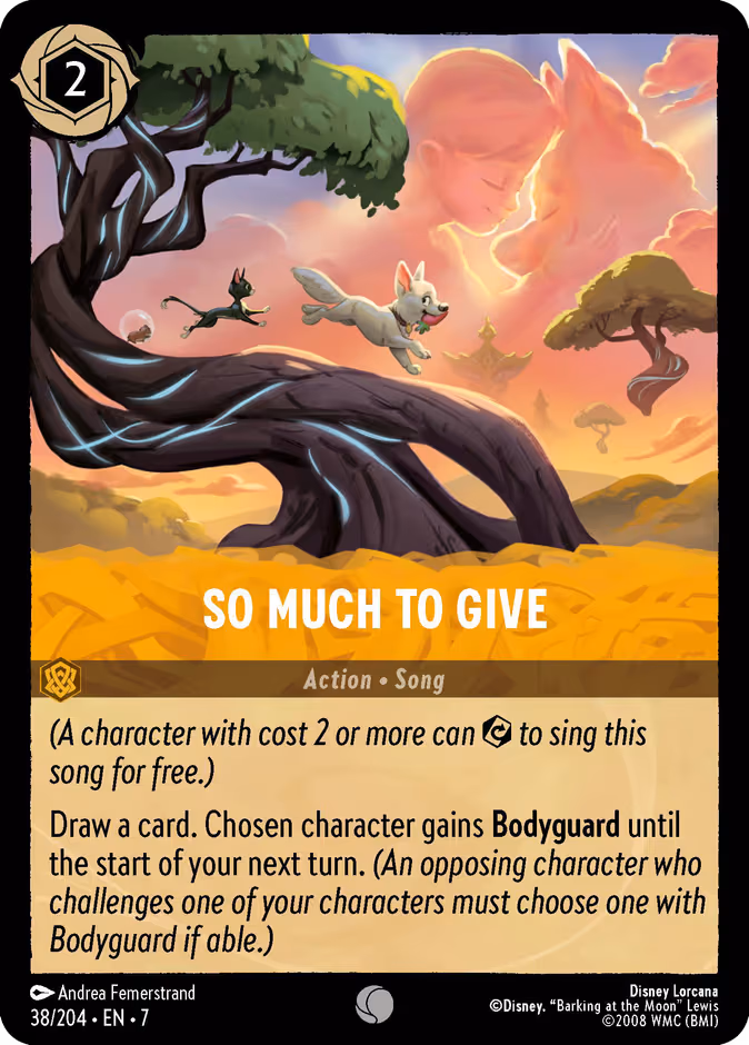 So Much to Give Lorcana card (38/204, Archazia's Island)