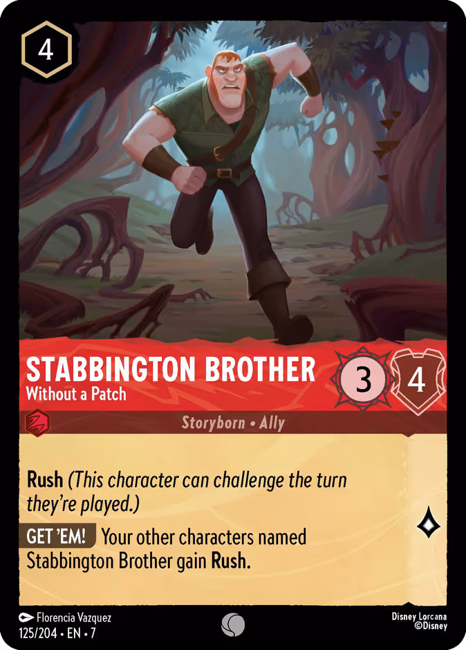 Stabbington Brother - Without a Patch Lorcana card (125/204, Archazia's Island)