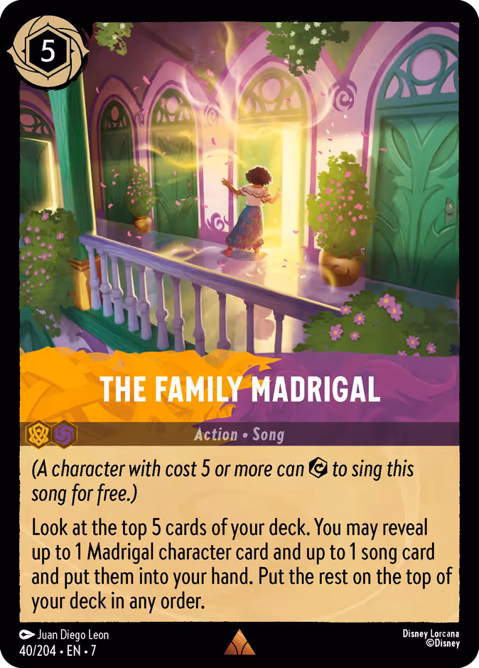 The Family Madrigal Lorcana card (40/204, Archazia's Island)