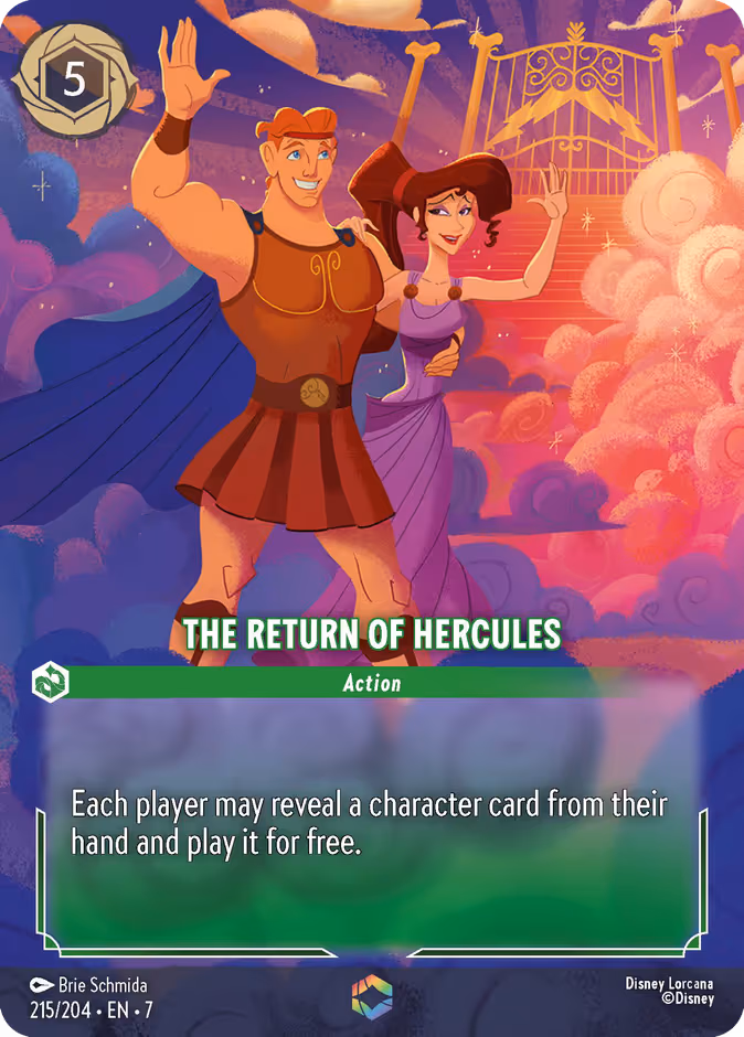 The Return of Hercules Lorcana card (215/204, Archazia's Island)