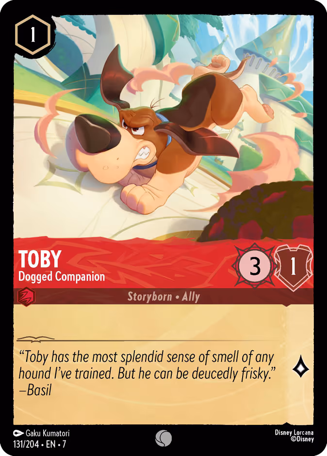 Toby - Dogged Companion Lorcana card (131/204, Archazia's Island)