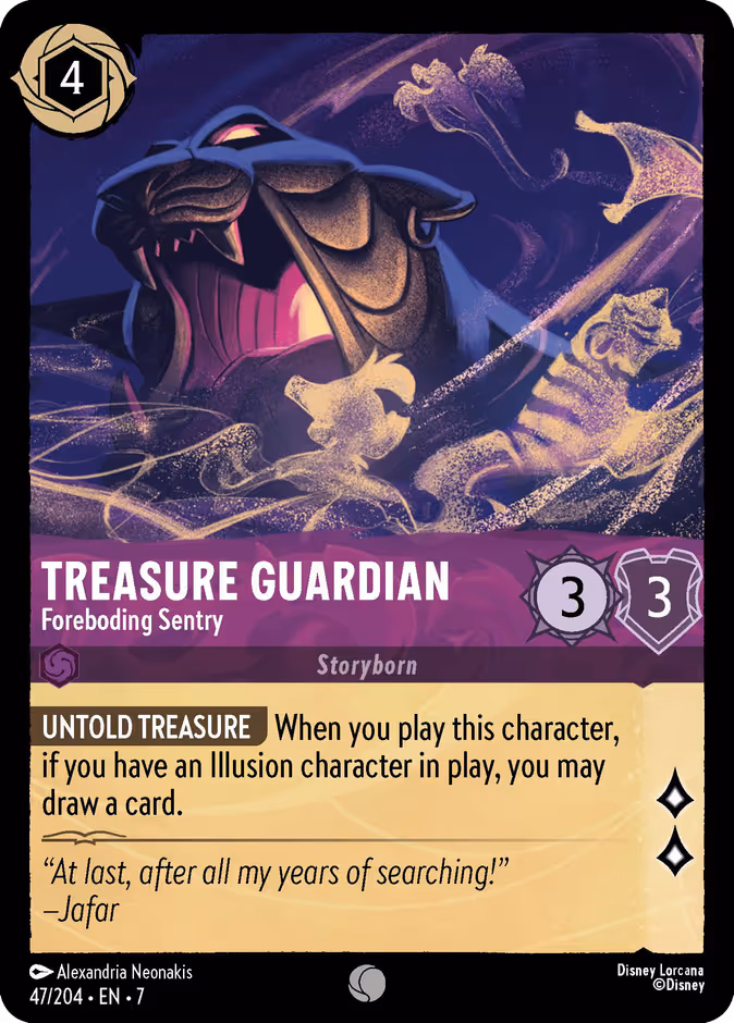 Treasure Guardian - Foreboding Sentry Lorcana card (47/204, Archazia's Island)