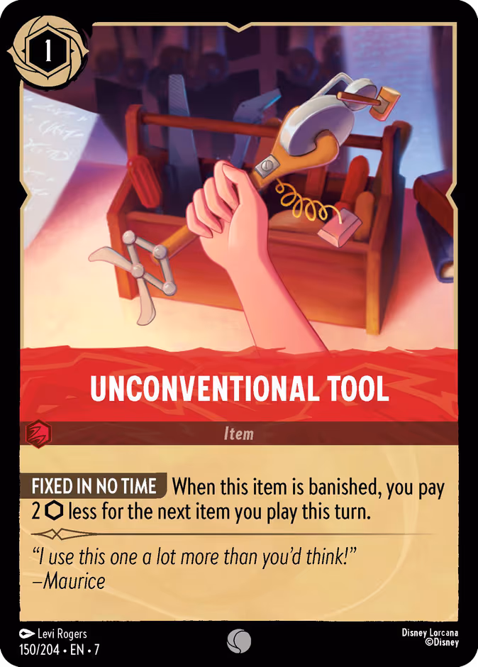 Unconventional Tool Lorcana card (150/204, Archazia's Island)