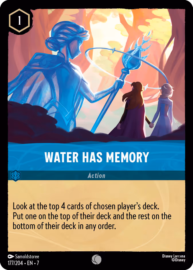Water Has Memory Lorcana card (177/204, Archazia's Island)