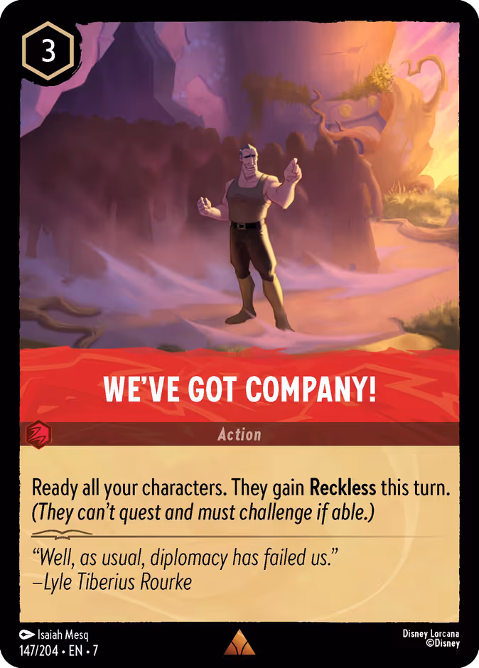 We've Got Company! Lorcana card (147/204, Archazia's Island)