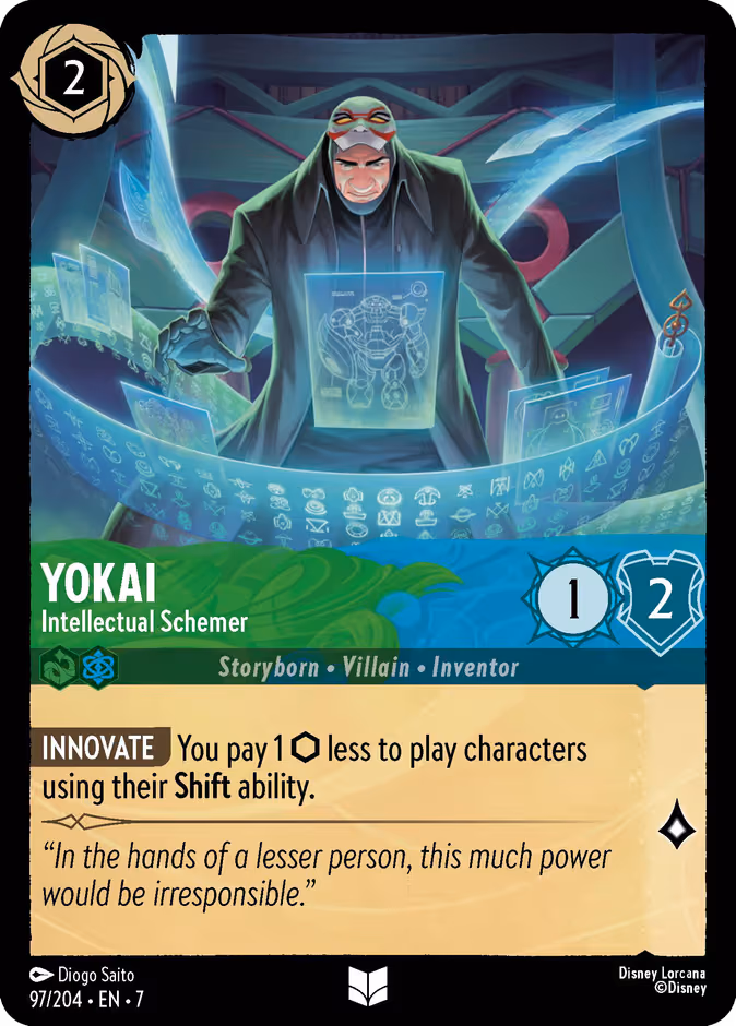 Yokai - Intellectual Schemer Lorcana card (97/204, Archazia's Island)