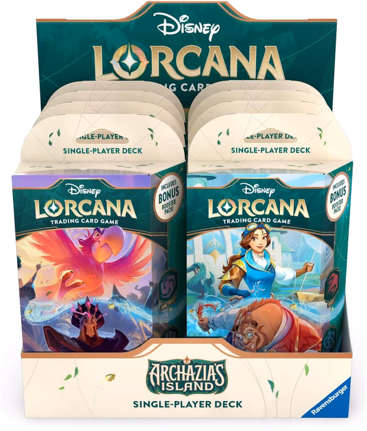 Disney Lorcana Archazia's Island Starter Deck Display