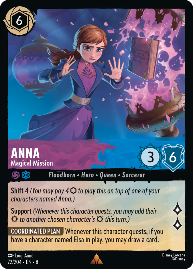 Anna - Magical Mission Lorcana card (72/204, Reign of Jafar)