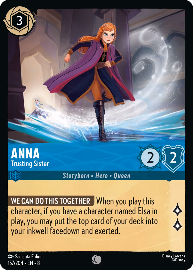Anna - Trusting Sister Lorcana card (157/204, Reign of Jafar)