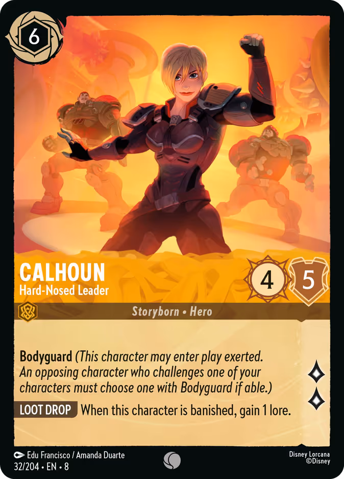 Calhoun - Hard-Nosed Leader Lorcana card (32/204, Reign of Jafar)