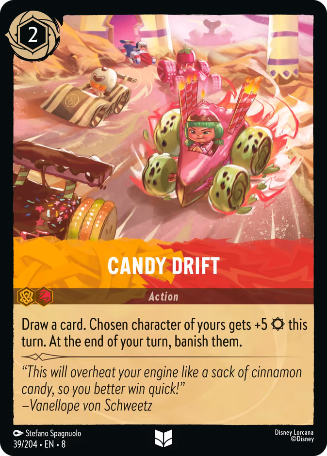 Candy Drift Lorcana card (39/204, Reign of Jafar)