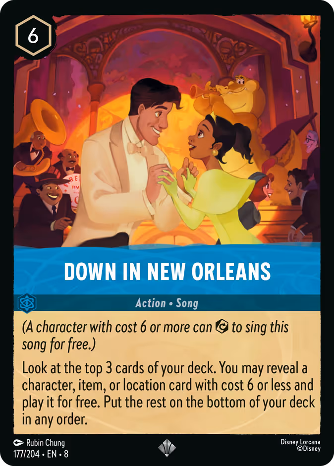 Down in New Orleans Lorcana card (177/204, Reign of Jafar)
