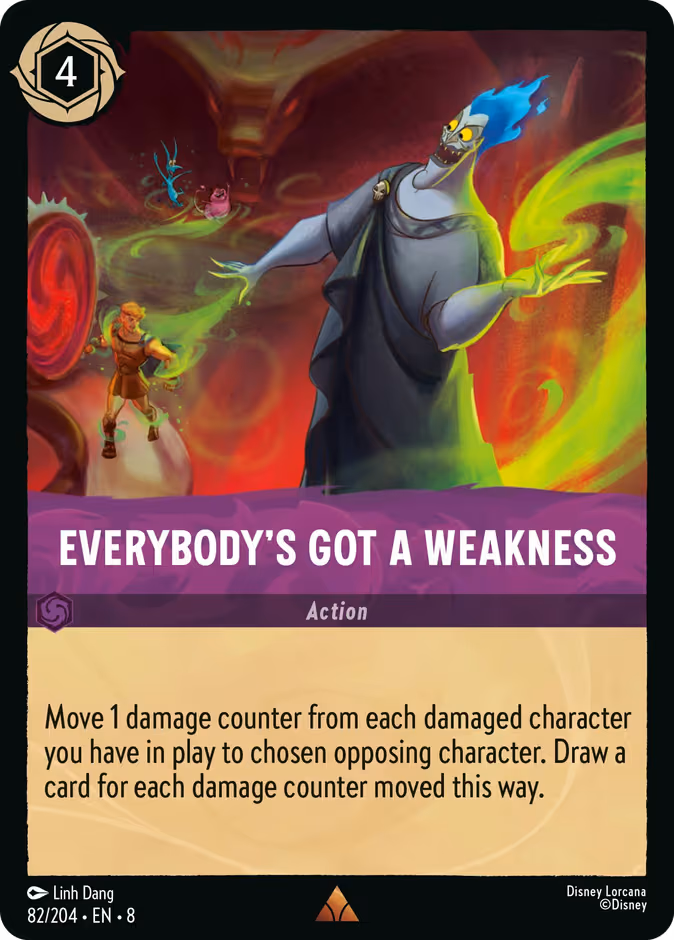 Everybody's Got a Weakness Lorcana card (82/204, Reign of Jafar)