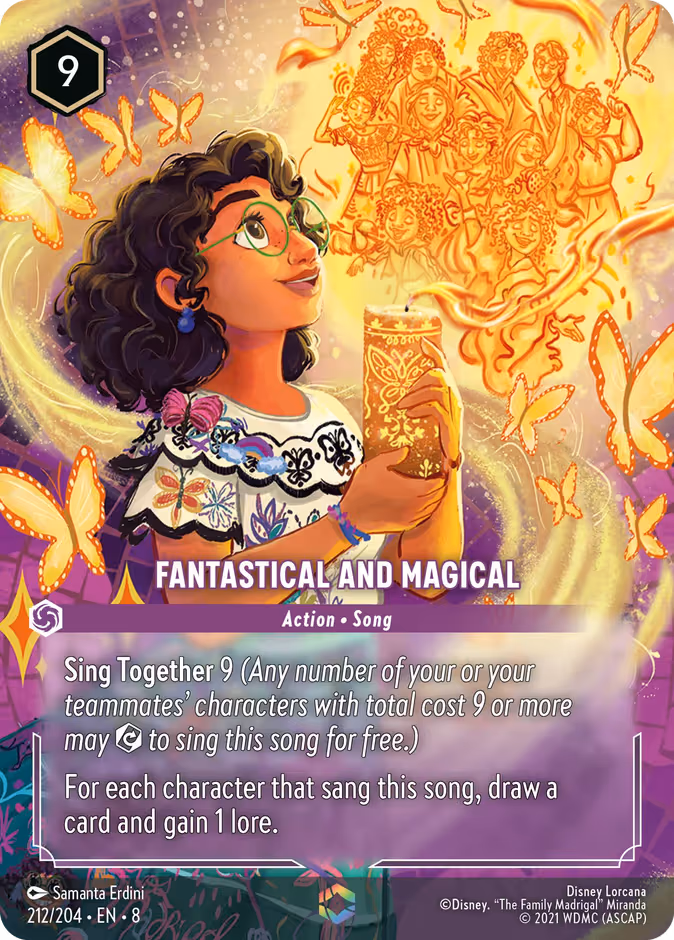 Fantastical and Magical Lorcana card (212/204, Reign of Jafar)
