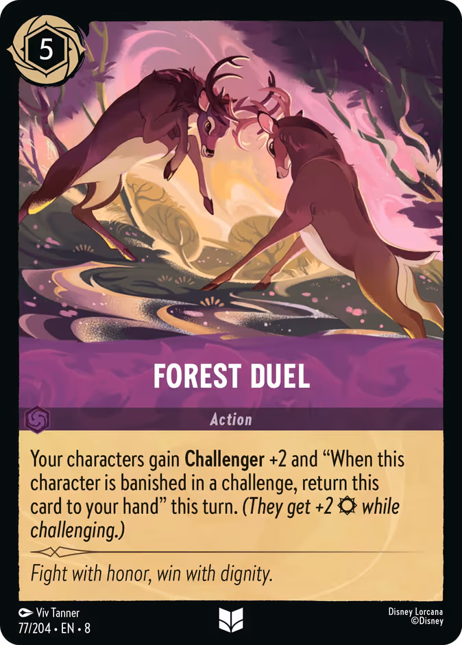 Forest Duel Lorcana card (77/204, Reign of Jafar)