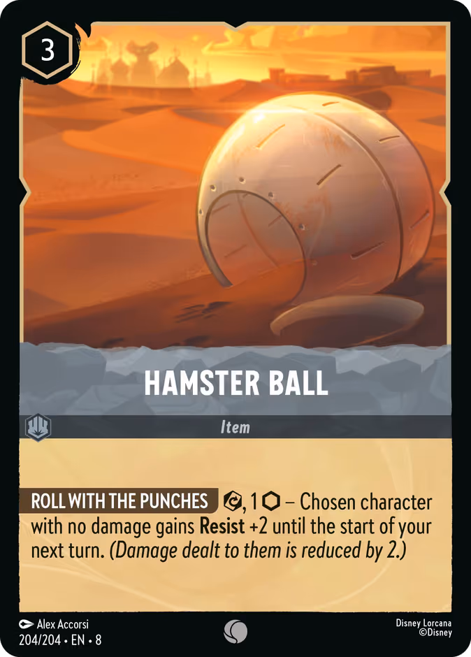 Hamster Ball Lorcana card (204/204, Reign of Jafar)
