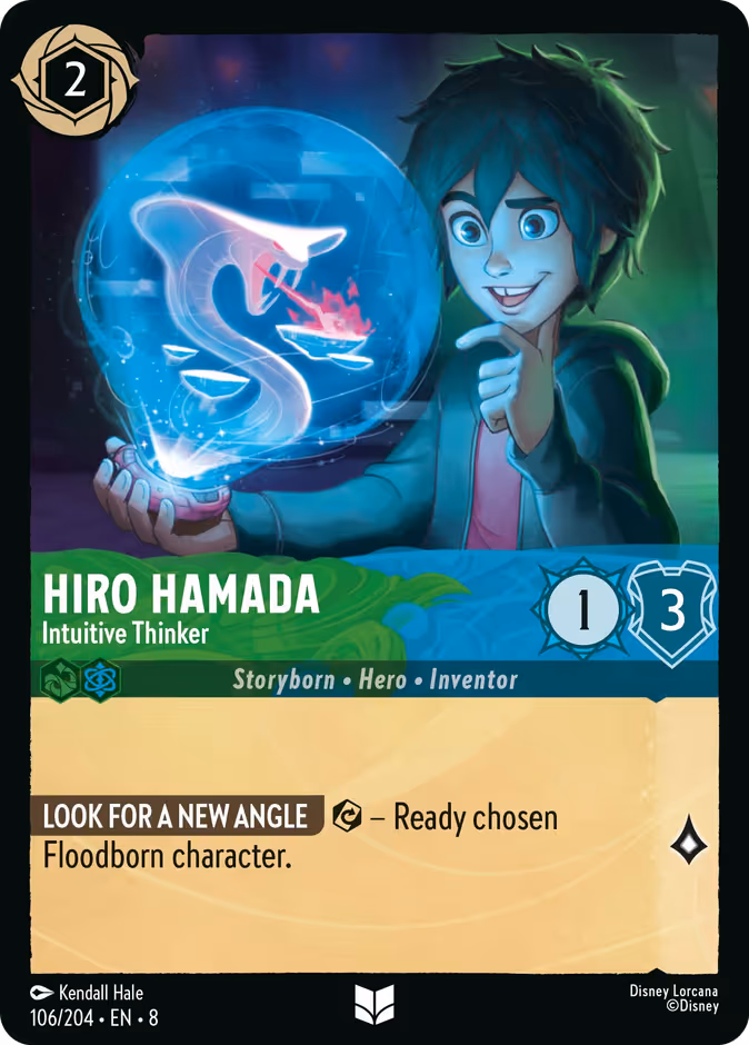 Hiro Hamada - Intuitive Thinker Lorcana card (106/204, Reign of Jafar)