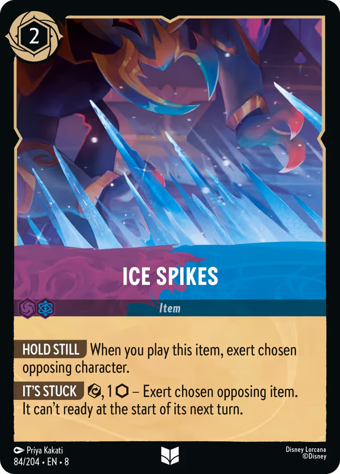 Ice Spikes Lorcana card (84/204, Reign of Jafar)