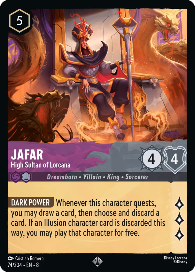 Jafar - High Sultan of Lorcana Lorcana card (74/204, Reign of Jafar)