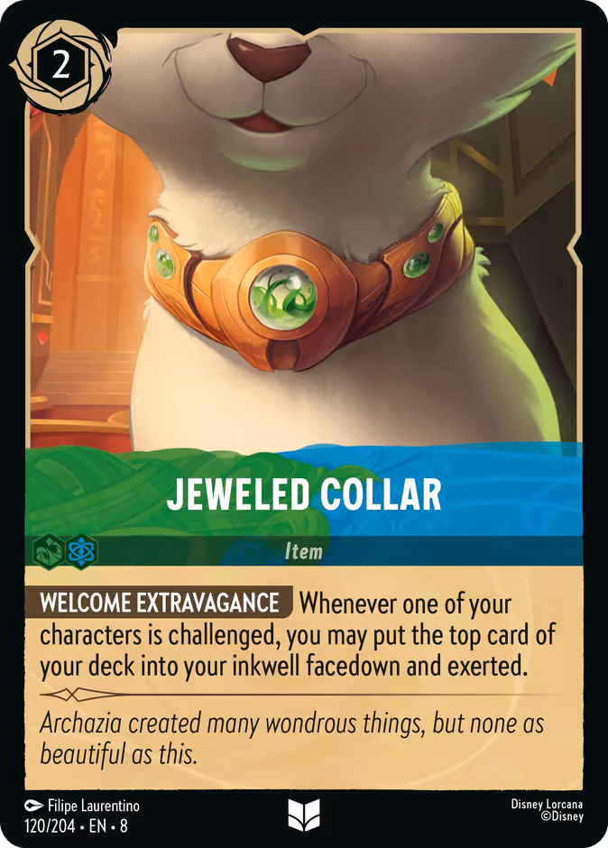 Jeweled Collar Lorcana card (120/204, Reign of Jafar)