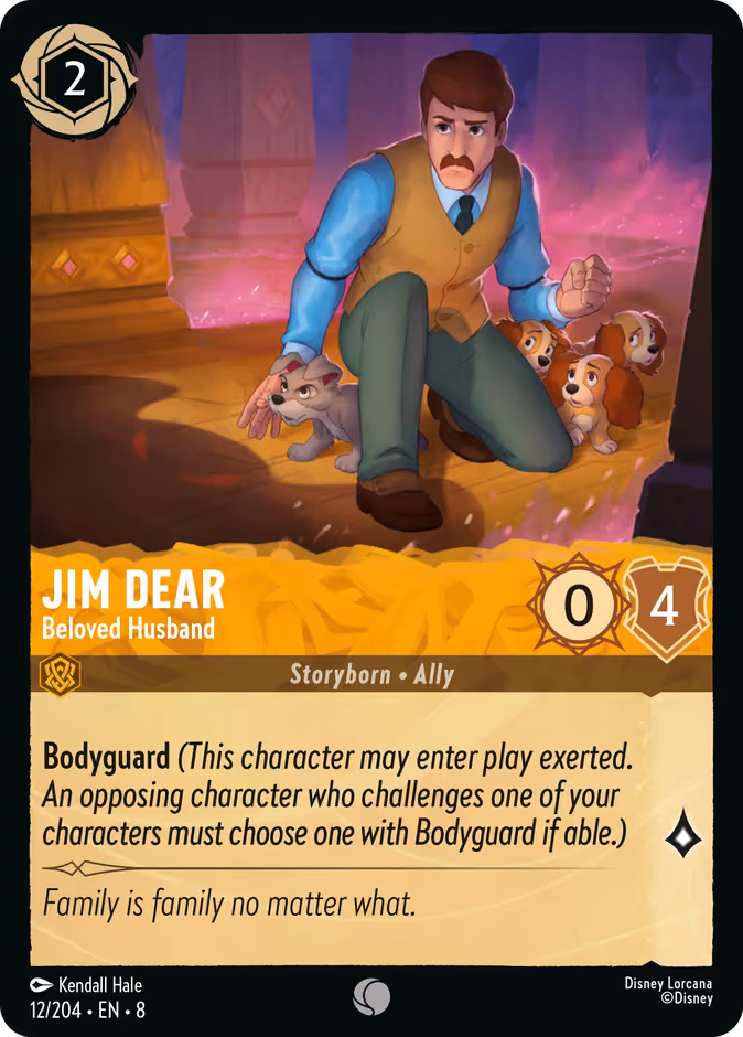 Jim Dear - Beloved Husband Lorcana card (12/204, Reign of Jafar)