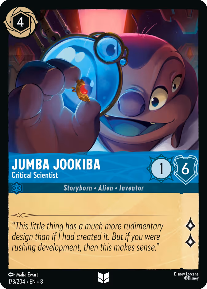 Jumba Jookiba - Critical Scientist Lorcana card (173/204, Reign of Jafar)