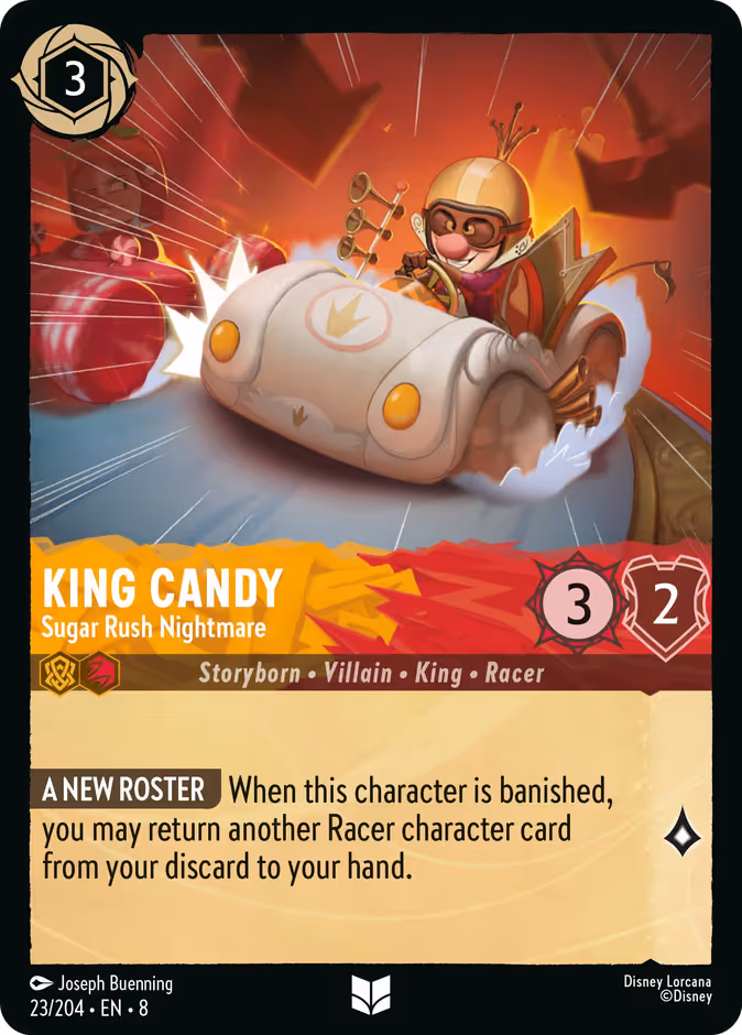 King Candy - Sugar Rush Nightmare Lorcana card (23/204, Reign of Jafar)