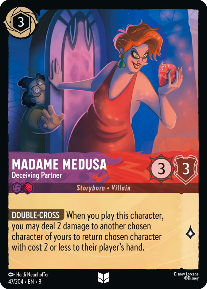 Madame Medusa - Deceiving Partner Lorcana card (47/204, Reign of Jafar)