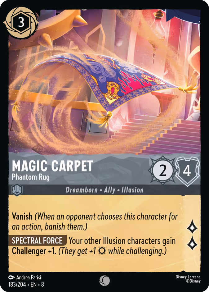 Magic Carpet - Phantom Rug Lorcana card (183/204, Reign of Jafar)