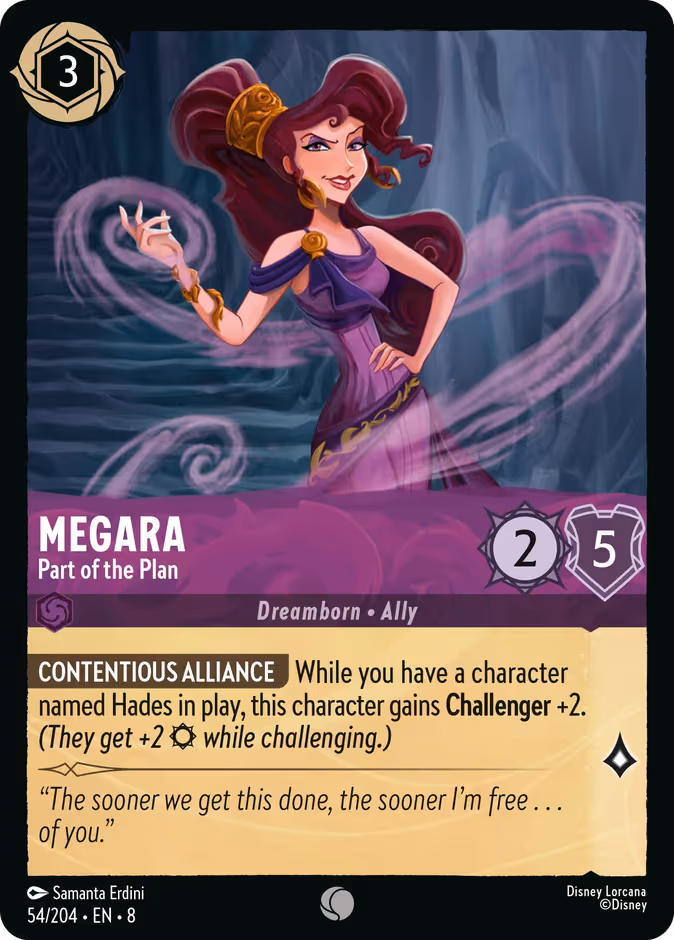 Megara - Part of the Plan Lorcana card (54/204, Reign of Jafar)