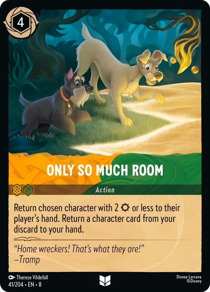 Only So Much Room Lorcana card (41/204, Reign of Jafar)