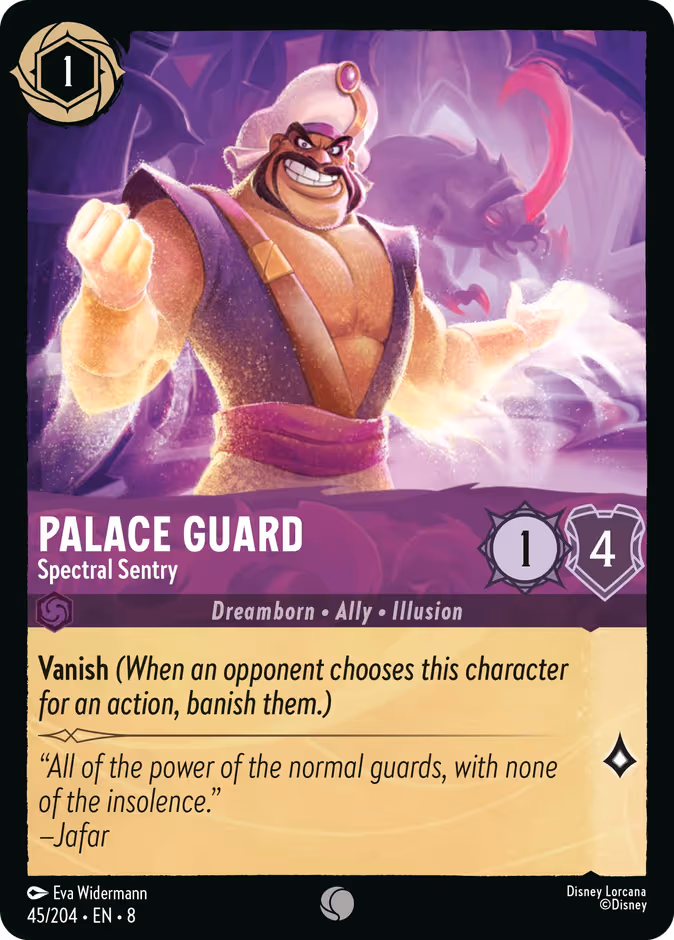 Palace Guard - Spectral Sentry Lorcana card (45/204, Reign of Jafar)
