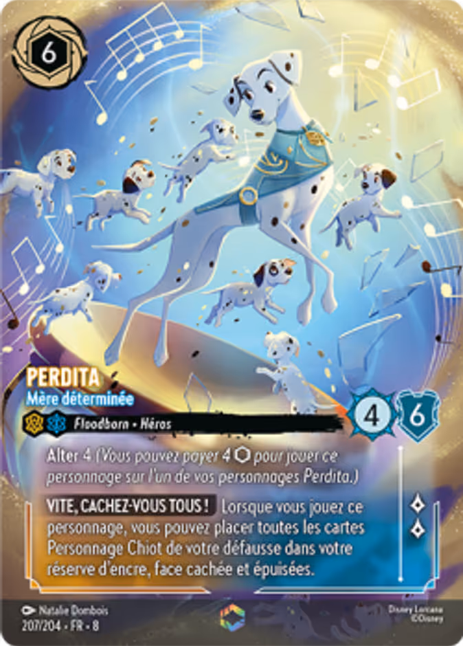 Perdita - Determined Mother Lorcana card (207/204)