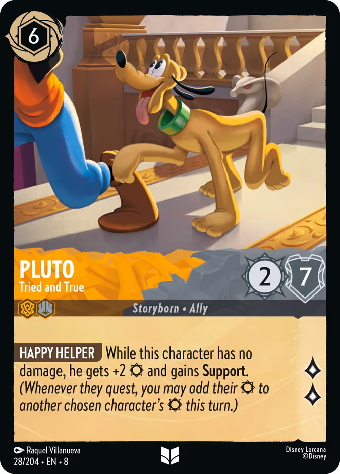 Pluto - Tried and True Lorcana card (28/204, Reign of Jafar)