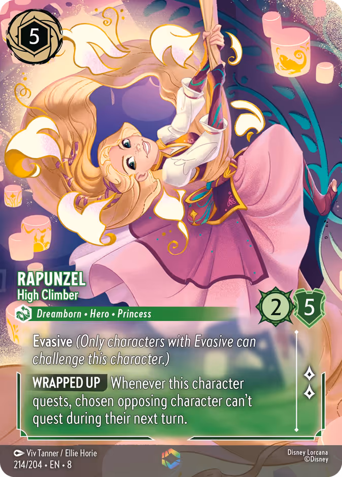 Rapunzel - High Climber Lorcana card (214/204)