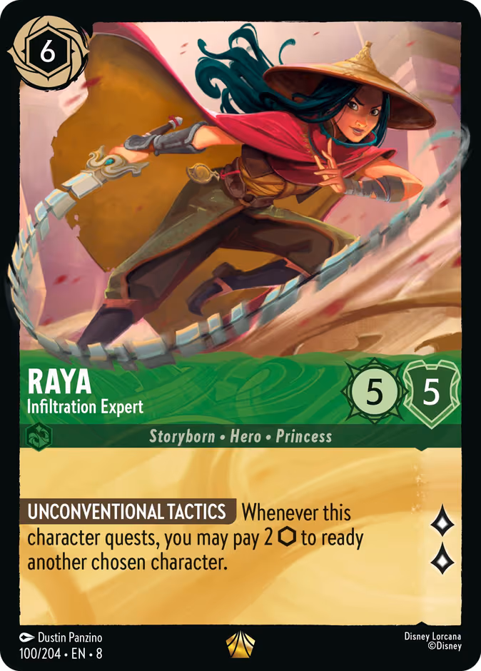 Raya - Infiltration Expert Lorcana card (100/204, Reign of Jafar)