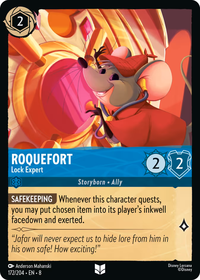 Roquefort - Lock Expert Lorcana card (172/204, Reign of Jafar)