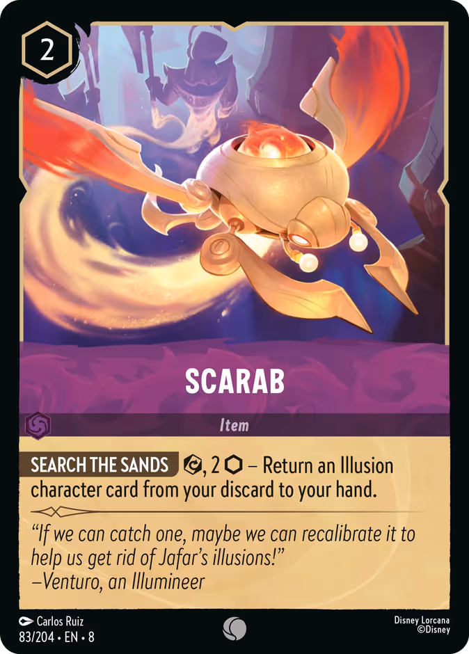 Scarab Lorcana card (83/204, Reign of Jafar)