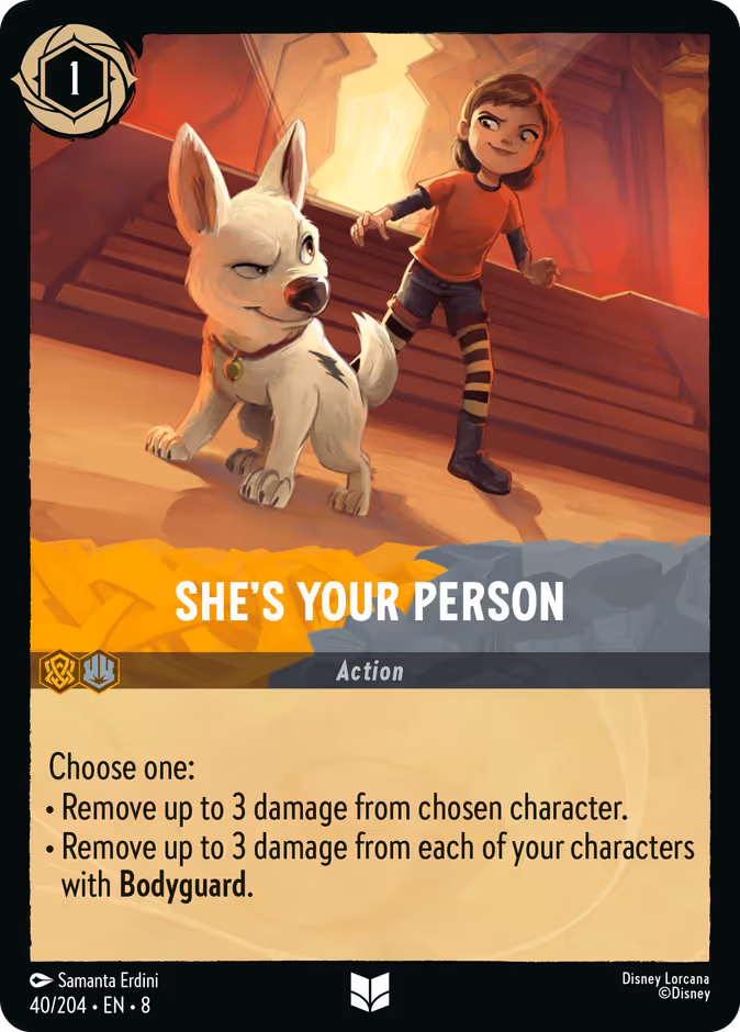 She's Your Person Lorcana card (40/204, Reign of Jafar)