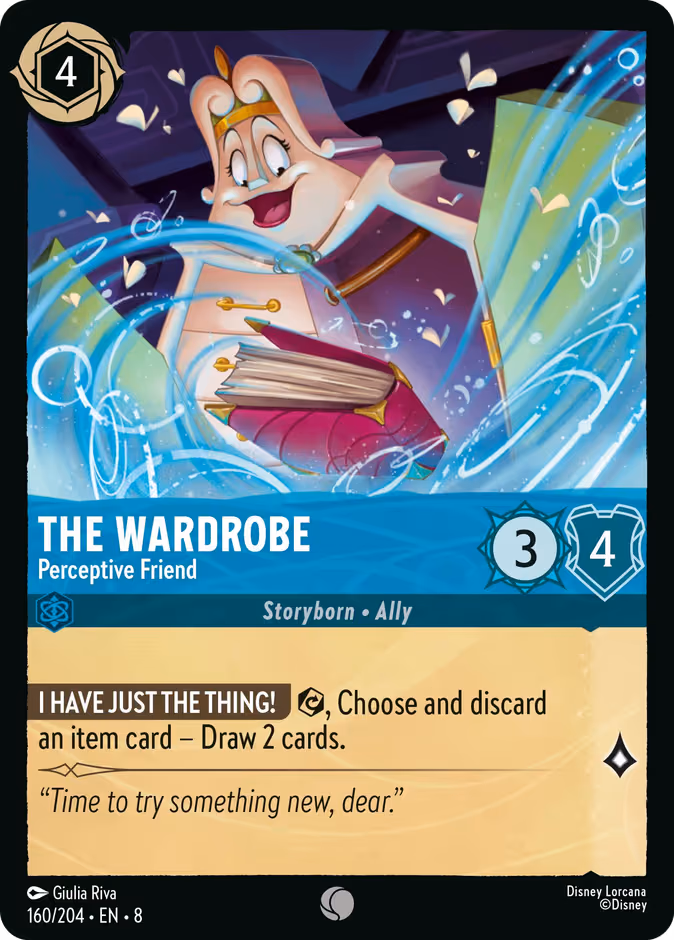 The Wardrobe - Perceptive Friend Lorcana card (160/204, Reign of Jafar)