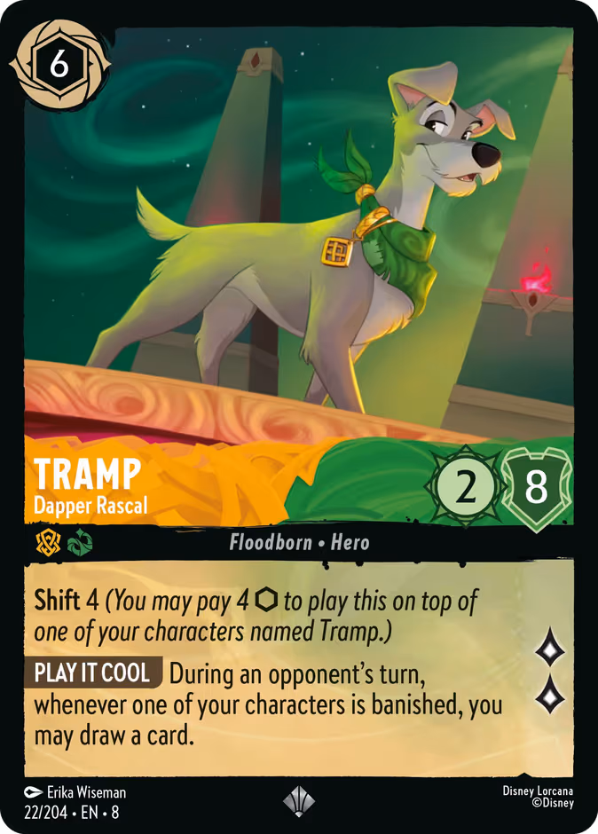 Tramp - Dapper Rascal Lorcana card (22/204, Reign of Jafar)