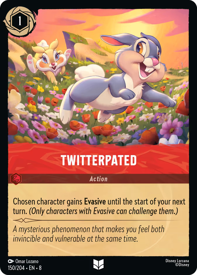 Twitterpated Lorcana card (150/204, Reign of Jafar)