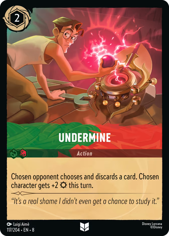 Undermine Lorcana card (117/204, Reign of Jafar)