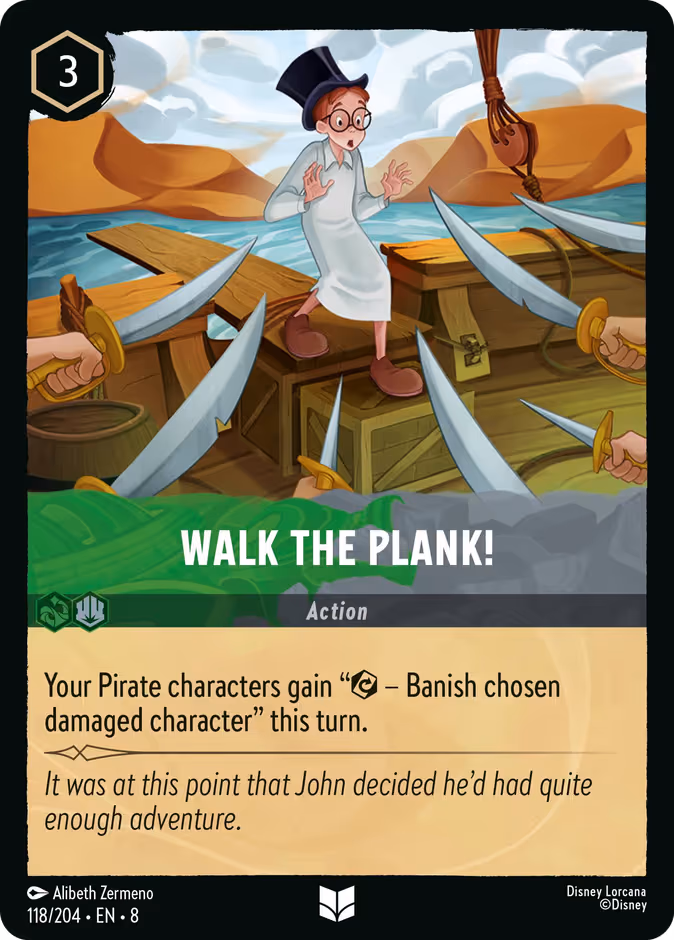 Walk the Plank! Lorcana card (118/204, Reign of Jafar)