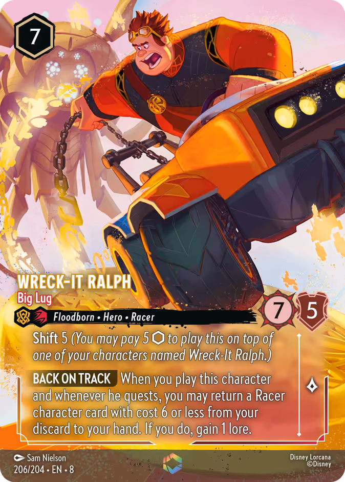 Wreck-It Ralph - Big Lug Lorcana card (206/204, Reign of Jafar)