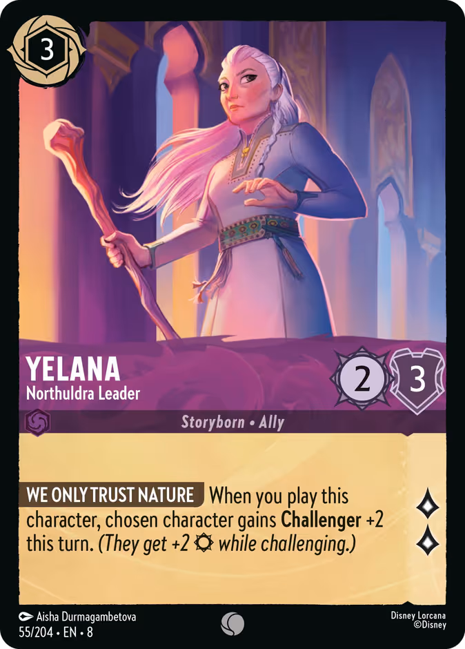 Yelana - Northuldra Leader Lorcana card (55/204, Reign of Jafar)